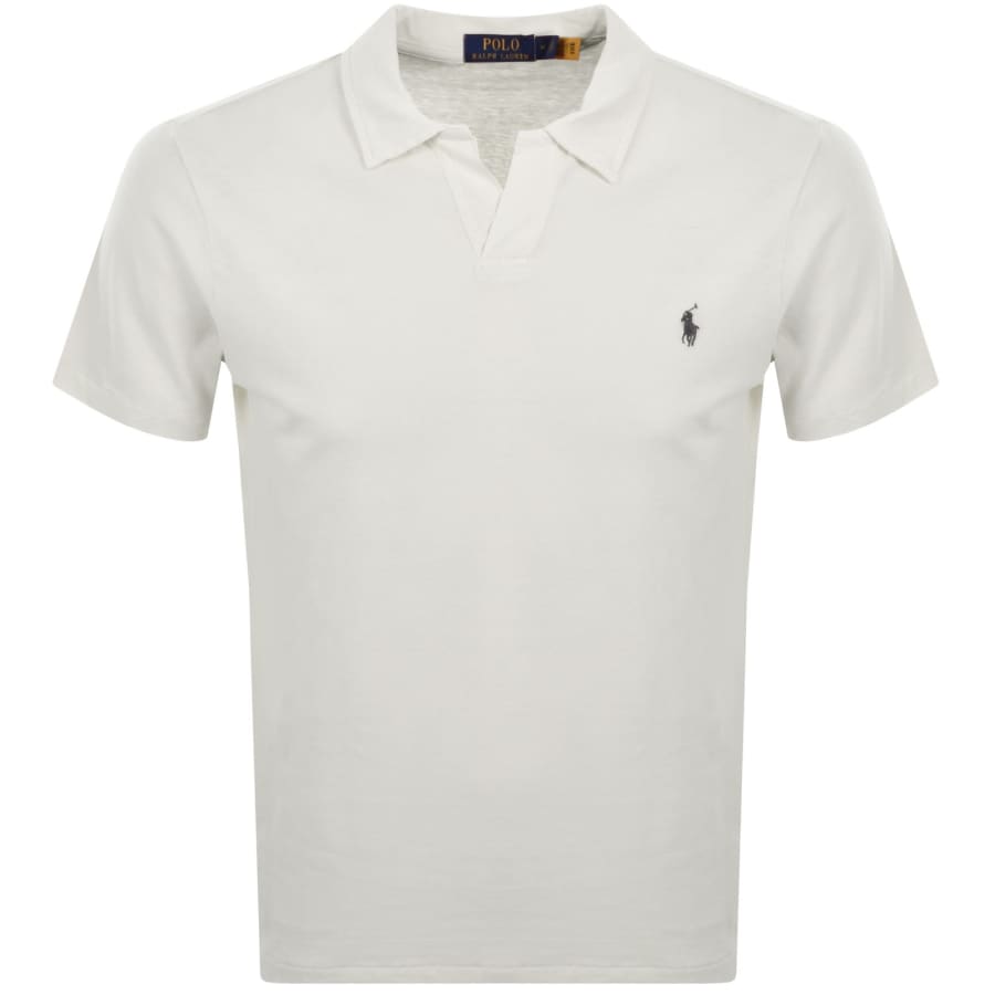 Ralph Lauren Open Collar Polo T Shirt White | Mainline Menswear us
